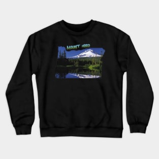 Oregon State Outline (Mount Hood) Crewneck Sweatshirt